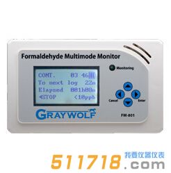 美国GrayWolf格雷沃夫 FM801多模式甲醛检测仪