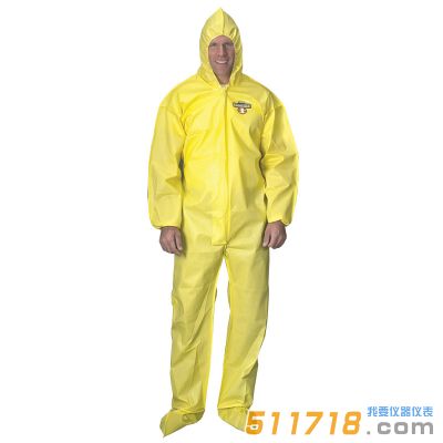法国雷克兰CT4-A150 ChemMax 凯麦斯4连袜式带帽连体防化服