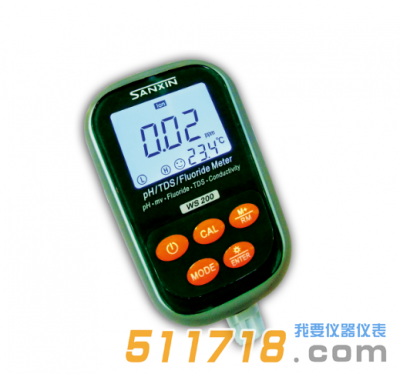 WS200便携式pH/氟离子/电导率仪